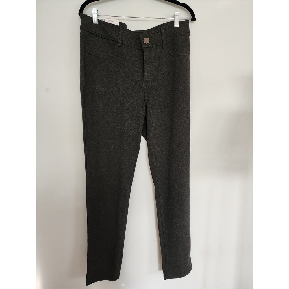 Seven7 Ponte Skinny Pant Size‎ 14 NWT Charcoal Heather 4-Way Stretch